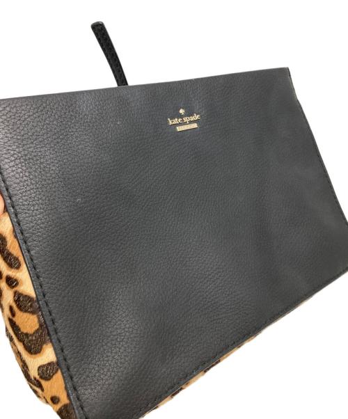 Kate Spade（ケイトスペード）Kate Spade (ケイトスペード) ハラコ切替ショルダーバッグ ブラックの古着・服飾アイテム