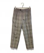 ORTELOオルテロ）の古着「HOLLEBECK Fresco wool grain plaid」｜グレー