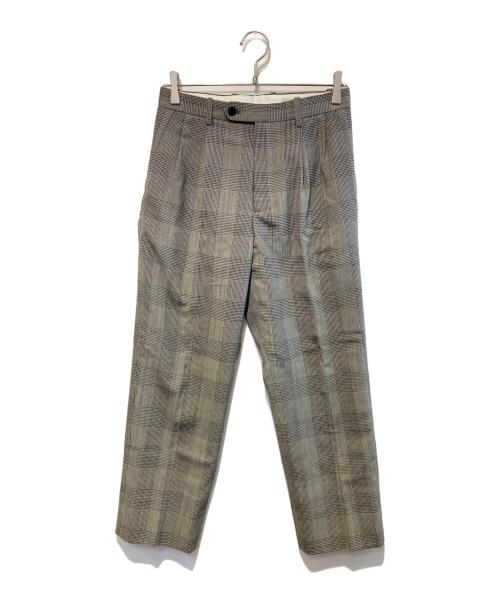 ORTELO（オルテロ）ORTELO (オルテロ) HOLLEBECK Fresco wool grain plaid グレー サイズ:44の古着・服飾アイテム