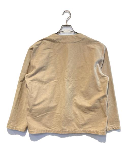 confect（コンフェクト）confect (コンフェクト) ブラッシュドコットンキーネック カーディガン ベージュ サイズ:3の古着・服飾アイテム
