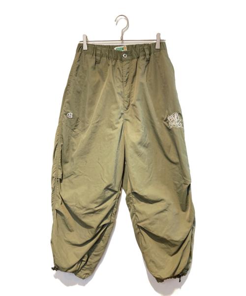 A'gem（エージェム）A'gem (エージェム) オーバーパンツ オリーブ サイズ:FREEの古着・服飾アイテム