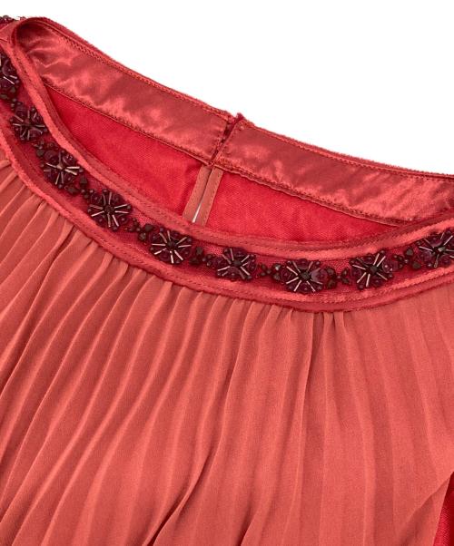 ANAYI（アナイ）ANAYI (アナイ) ノースリーブワンピース レッド サイズ:38の古着・服飾アイテム