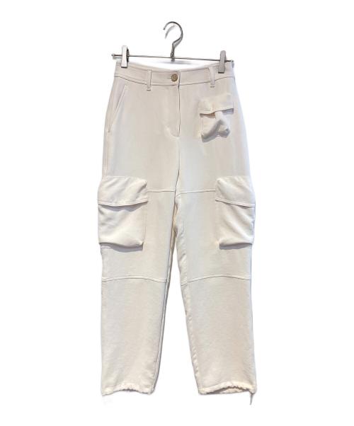 WILFRED（ウィルフレッド）WILFRED (ウィルフレッド) マルチポケットカーゴパンツ ホワイトの古着・服飾アイテム