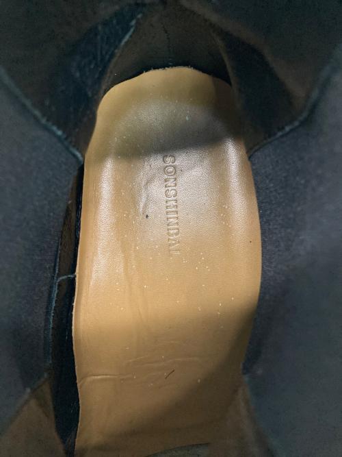 SONSHINBAL（ソンシンバル）SONSHINBAL (ソンシンバル) スクエアトゥサイドゴアブーツ ブラック サイズ:不明の古着・服飾アイテム