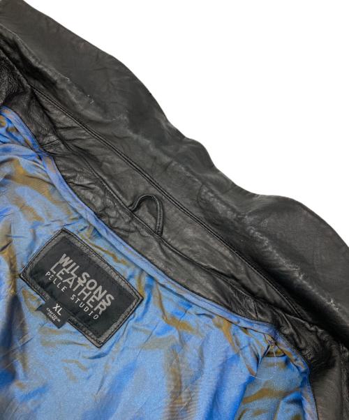 wilsons leather（ウィルソンズレザー）wilsons leather (ウィルソンズレザー) ［古着］レザージャケット ブラック サイズ:XLの古着・服飾アイテム