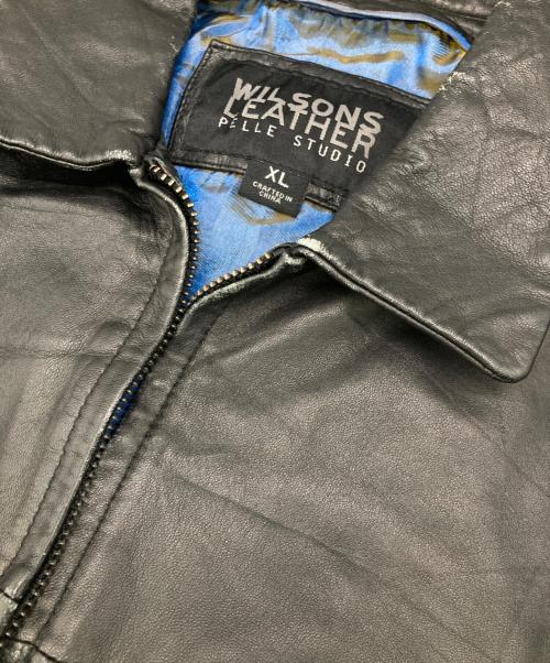 wilsons leather（ウィルソンズレザー）wilsons leather (ウィルソンズレザー) ［古着］レザージャケット ブラック サイズ:XLの古着・服飾アイテム