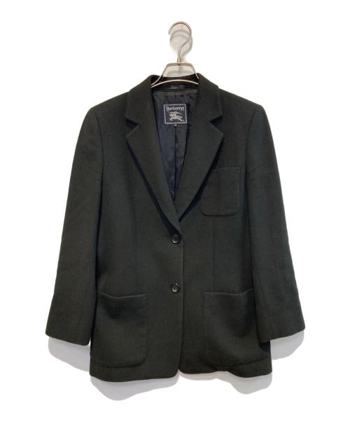 Burberry's（バーバリー）Burberry's (バーバリーズ) カシミア混テーラードジャケット ブラック サイズ:38の古着・服飾アイテム