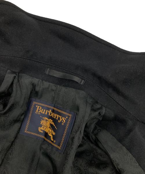 Burberry's（バーバリー）Burberry's (バーバリーズ) アンゴラ混ウールコート ブラック サイズ:9ARの古着・服飾アイテム