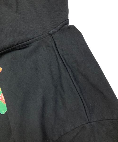 PACCBET（ラスベート）PACCBET (ラスベート) WORLD PEACE HOODIE ブラック サイズ:Lの古着・服飾アイテム