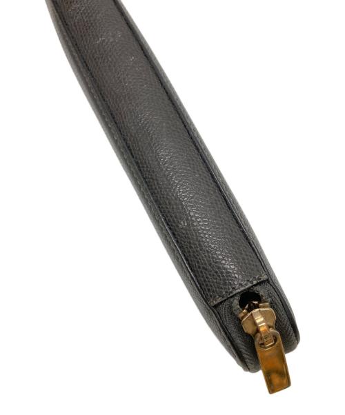 Valextra（ヴァレクストラ）Valextra (ヴァレクストラ) レザーウォレット グレーの古着・服飾アイテム