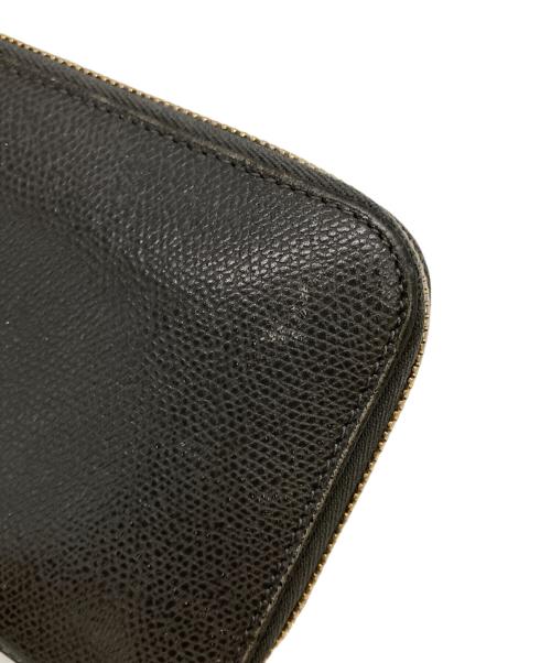 Valextra（ヴァレクストラ）Valextra (ヴァレクストラ) レザーウォレット グレーの古着・服飾アイテム