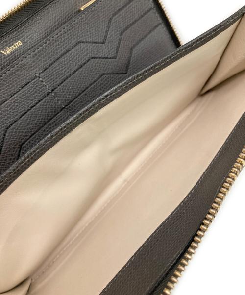 Valextra（ヴァレクストラ）Valextra (ヴァレクストラ) レザーウォレット グレーの古着・服飾アイテム