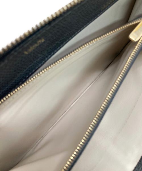 Valextra（ヴァレクストラ）Valextra (ヴァレクストラ) レザーウォレット グレーの古着・服飾アイテム