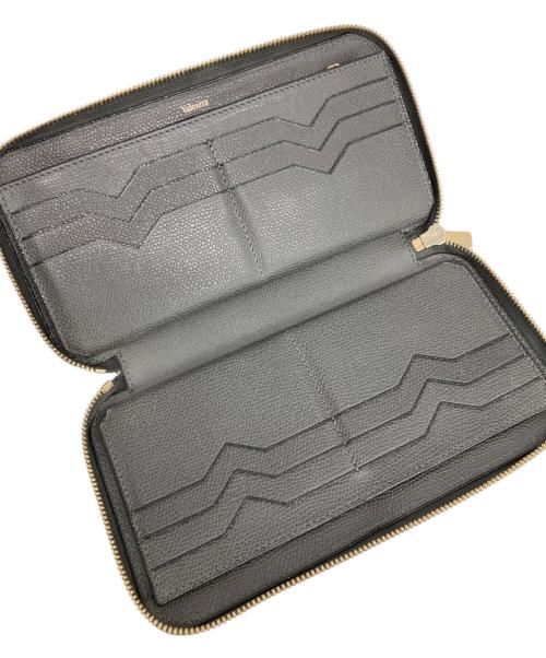 Valextra（ヴァレクストラ）Valextra (ヴァレクストラ) レザーウォレット グレーの古着・服飾アイテム