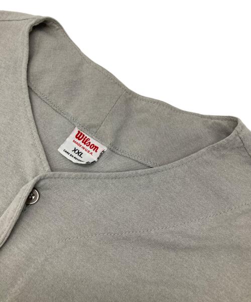 Wilson（ウィルソン）Wilson (ウィルソン) ［古着］ベースボールシャツ グレー サイズ:XXLの古着・服飾アイテム