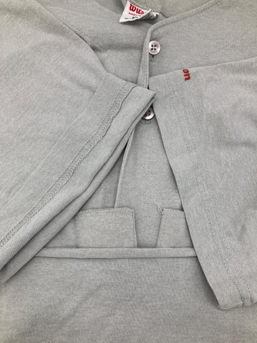 Wilson（ウィルソン）Wilson (ウィルソン) ［古着］ベースボールシャツ グレー サイズ:XXLの古着・服飾アイテム