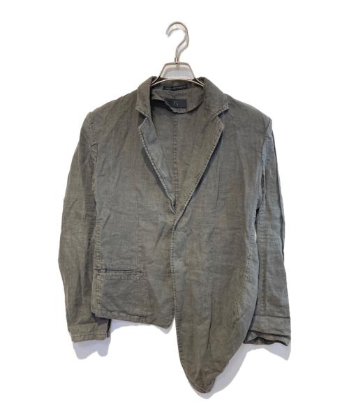 Y's（ワイズ）Y's (ワイズ) リネンジャケット グレー サイズ:2の古着・服飾アイテム