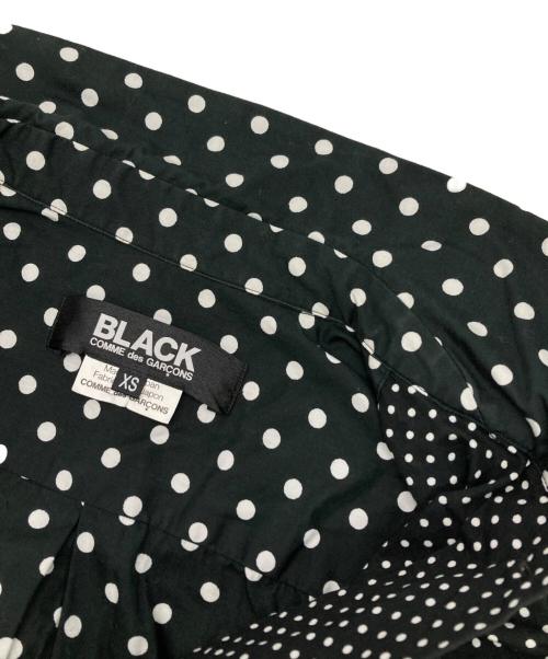 BLACK COMME des GARCONS（ブラックコムデギャルソン）BLACK COMME des GARCONS (ブラックコムデギャルソン) 丸襟ドットシャツ ブラック サイズ:XSの古着・服飾アイテム