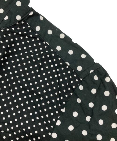 BLACK COMME des GARCONS（ブラックコムデギャルソン）BLACK COMME des GARCONS (ブラックコムデギャルソン) 丸襟ドットシャツ ブラック サイズ:XSの古着・服飾アイテム