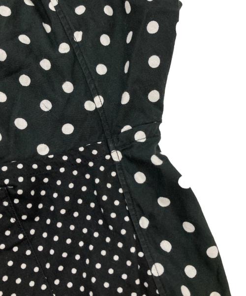 BLACK COMME des GARCONS（ブラックコムデギャルソン）BLACK COMME des GARCONS (ブラックコムデギャルソン) 丸襟ドットシャツ ブラック サイズ:XSの古着・服飾アイテム