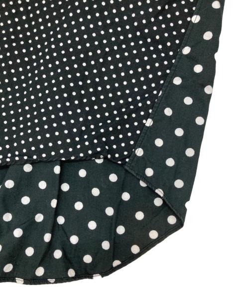 BLACK COMME des GARCONS（ブラックコムデギャルソン）BLACK COMME des GARCONS (ブラックコムデギャルソン) 丸襟ドットシャツ ブラック サイズ:XSの古着・服飾アイテム