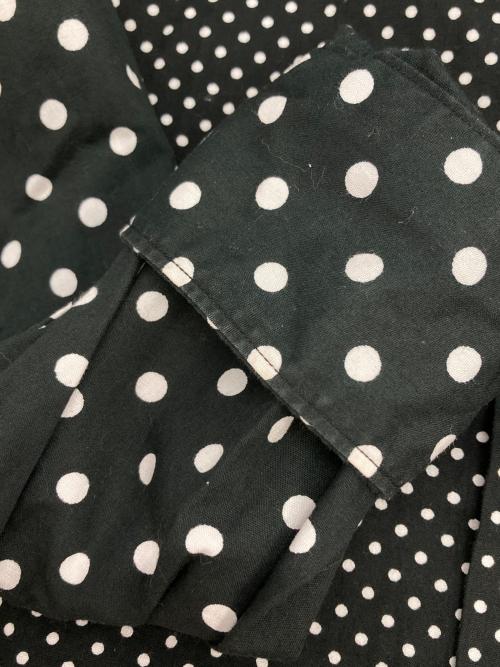 BLACK COMME des GARCONS（ブラックコムデギャルソン）BLACK COMME des GARCONS (ブラックコムデギャルソン) 丸襟ドットシャツ ブラック サイズ:XSの古着・服飾アイテム