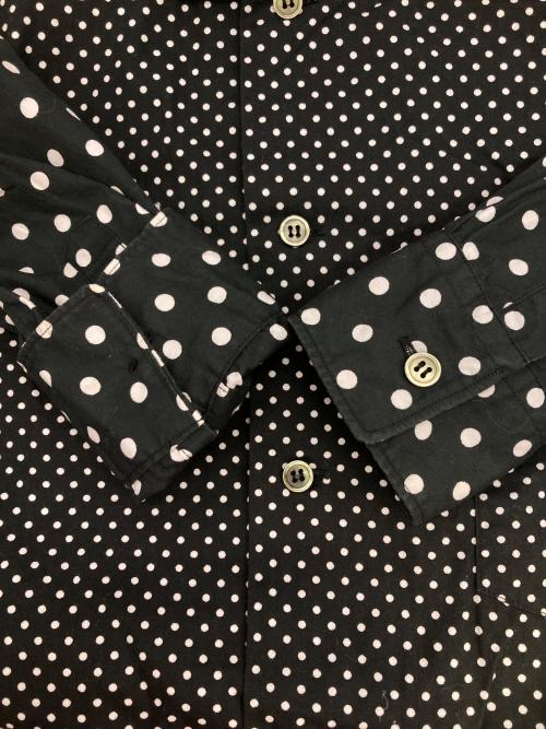 BLACK COMME des GARCONS（ブラックコムデギャルソン）BLACK COMME des GARCONS (ブラックコムデギャルソン) 丸襟ドットシャツ ブラック サイズ:XSの古着・服飾アイテム