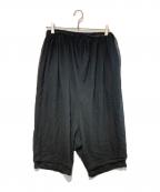 COMME des GARCONSコムデギャルソン）の古着「シアーレイヤードサルエルパンツ」｜ブラック