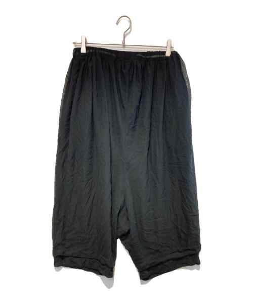 COMME des GARCONS（コムデギャルソン）COMME des GARCONS (コムデギャルソン) シアーレイヤードサルエルパンツ ブラック サイズ:不明の古着・服飾アイテム