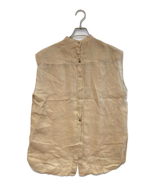 Whim Gazette（ウィムガゼット）Whim Gazette (ウィムガゼット) ラミーフレンチシャツ ベージュ サイズ:FREEの古着・服飾アイテム