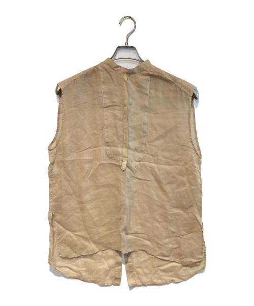Whim Gazette（ウィムガゼット）Whim Gazette (ウィムガゼット) ラミーフレンチシャツ ベージュ サイズ:FREEの古着・服飾アイテム