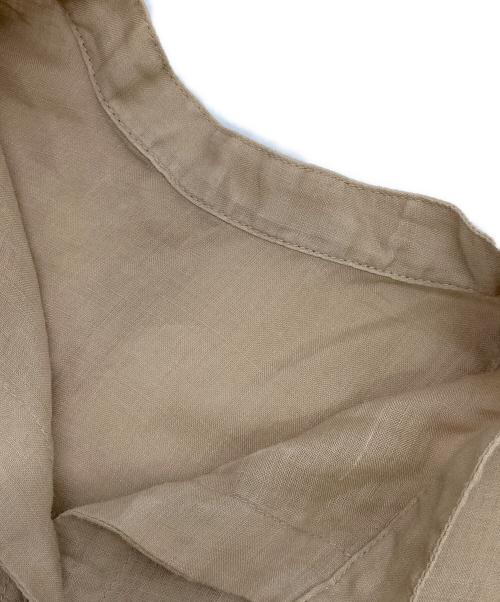 Whim Gazette（ウィムガゼット）Whim Gazette (ウィムガゼット) ラミーフレンチシャツ ベージュ サイズ:FREEの古着・服飾アイテム