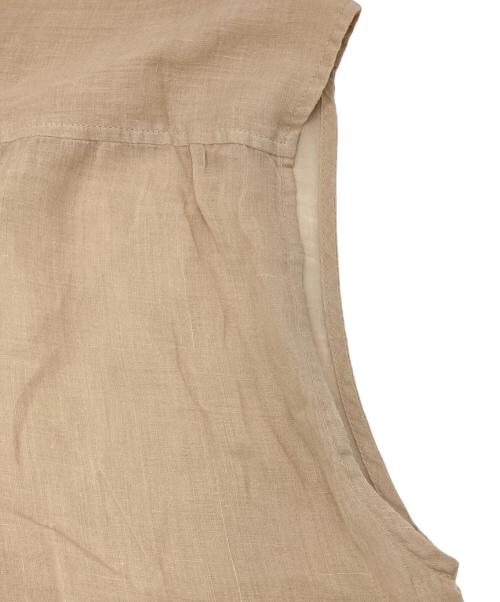 Whim Gazette（ウィムガゼット）Whim Gazette (ウィムガゼット) ラミーフレンチシャツ ベージュ サイズ:FREEの古着・服飾アイテム