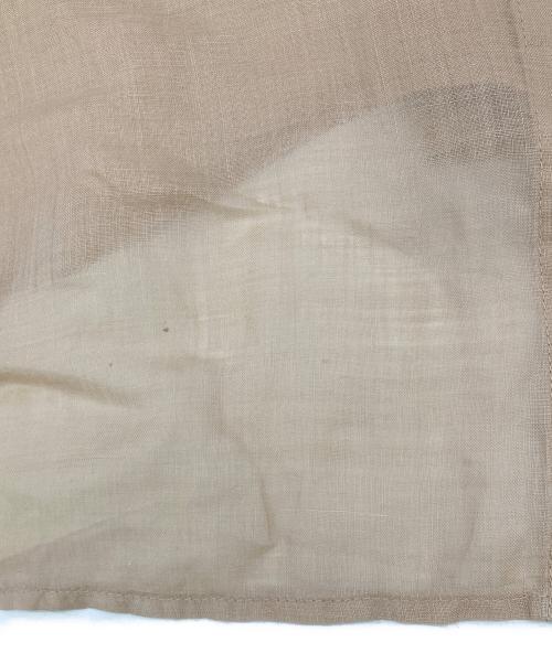 Whim Gazette（ウィムガゼット）Whim Gazette (ウィムガゼット) ラミーフレンチシャツ ベージュ サイズ:FREEの古着・服飾アイテム