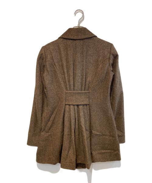 Vivienne Westwood ANGLOMANIA（ヴィヴィアンウエストウッドアングロマニア）Vivienne Westwood ANGLOMANIA (ヴィヴィアンウエストウッドアングロマニア) モヘア混Pコート ブラウン サイズ:40の古着・服飾アイテム