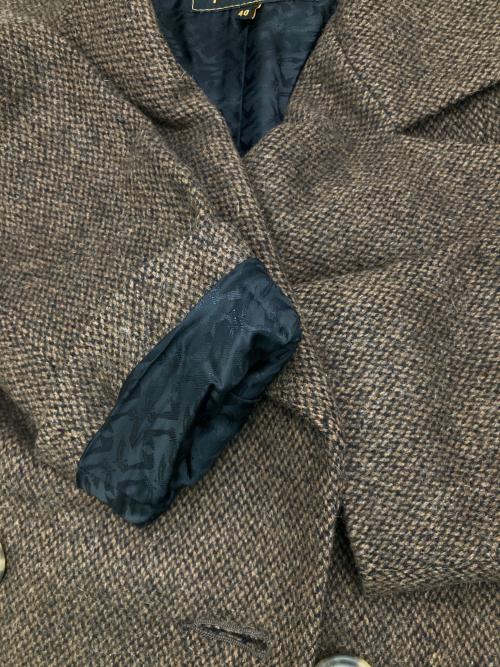 Vivienne Westwood ANGLOMANIA（ヴィヴィアンウエストウッドアングロマニア）Vivienne Westwood ANGLOMANIA (ヴィヴィアンウエストウッドアングロマニア) モヘア混Pコート ブラウン サイズ:40の古着・服飾アイテム