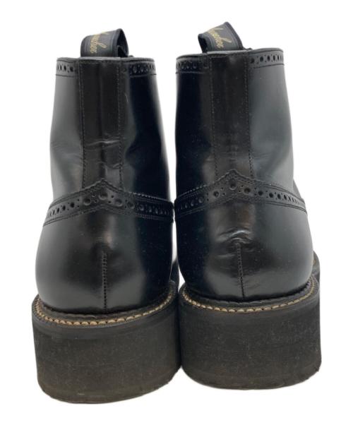 foot the coacher（フットザコーチャー）foot the coacher (フットザコーチャー) SEMI BROGUE BOOTS ブラック サイズ:9の古着・服飾アイテム
