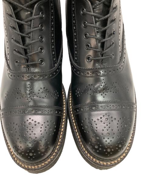 foot the coacher（フットザコーチャー）foot the coacher (フットザコーチャー) SEMI BROGUE BOOTS ブラック サイズ:9の古着・服飾アイテム