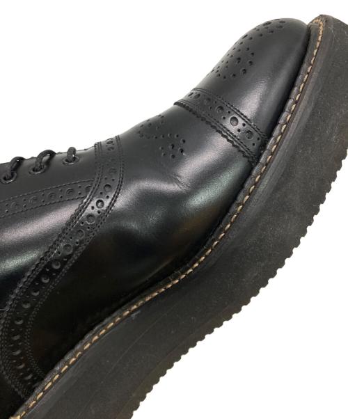 foot the coacher（フットザコーチャー）foot the coacher (フットザコーチャー) SEMI BROGUE BOOTS ブラック サイズ:9の古着・服飾アイテム