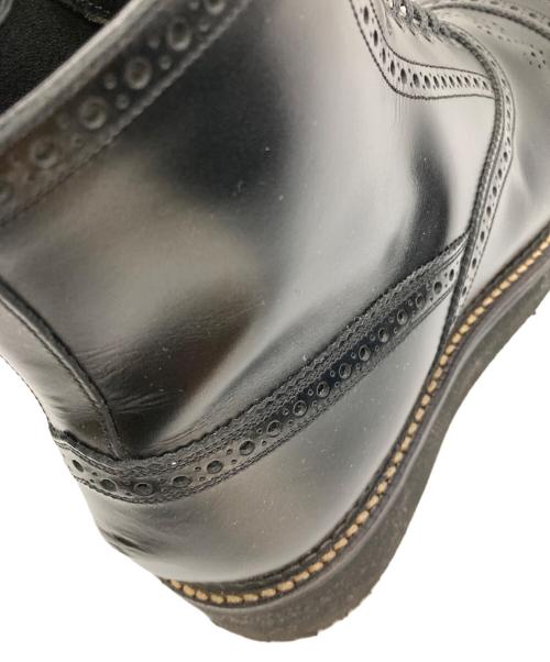 foot the coacher（フットザコーチャー）foot the coacher (フットザコーチャー) SEMI BROGUE BOOTS ブラック サイズ:9の古着・服飾アイテム