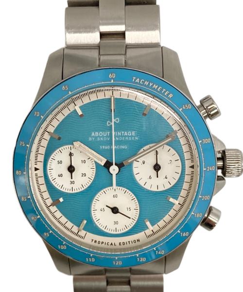 ABOUT VINTAGE（アバウトヴィンテージ）ABOUT VINTAGE (アバウトヴィンテージ) 1960 レーシングクロノグラフ ブルーの古着・服飾アイテム