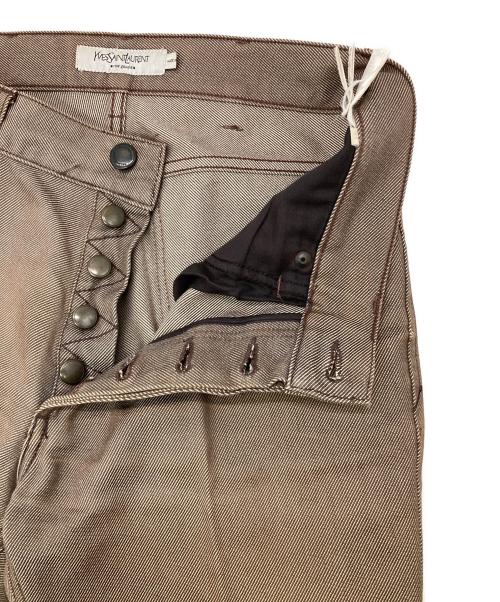 Yves Saint Laurent（イヴサンローラン）Yves Saint Laurent (イヴサンローラン) フレアパンツ ブラウン サイズ:44の古着・服飾アイテム