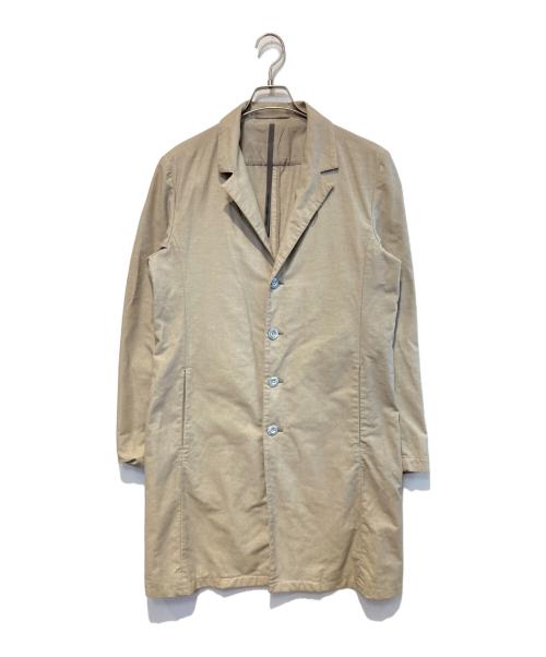 KAZUYUKI KUMAGAI ATTACHMENT（カズユキクマガイ アタッチメント）KAZUYUKI KUMAGAI ATTACHMENT (カズユキクマガイ アタッチメント) ストレッチメッシュコート ベージュ サイズ:2の古着・服飾アイテム