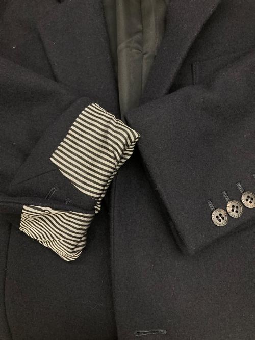 JOHN LAWRENCE SULLIVAN（ジョン ローレンス サリバン）JOHN LAWRENCE SULLIVAN (ジョン ローレンス サリバン) ウールカシミヤ1Bチェスターコート ネイビー サイズ:38の古着・服飾アイテム