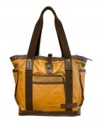 master-pieceマスターピース）の古着「レザートートバッグ」｜ブラウン