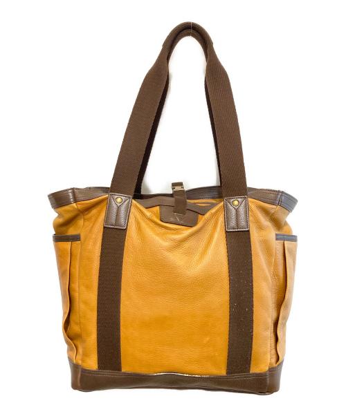 master-piece（マスターピース）master-piece (マスターピース) レザートートバッグ ブラウンの古着・服飾アイテム