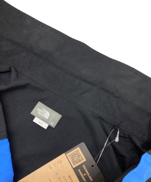 THE NORTH FACE（ザ ノース フェイス）THE NORTH FACE (ザ ノース フェイス) S/S Nuptse Shirt ブルー×ブラック サイズ:XLの古着・服飾アイテム