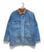 CarHarttカーハート）の古着「BLANKET LINER DENIM CHORE COAT」｜インディゴ