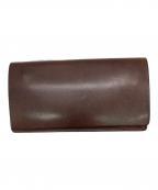 SLOWスロウ）の古着「レザーロングウォレット」｜ブラウン