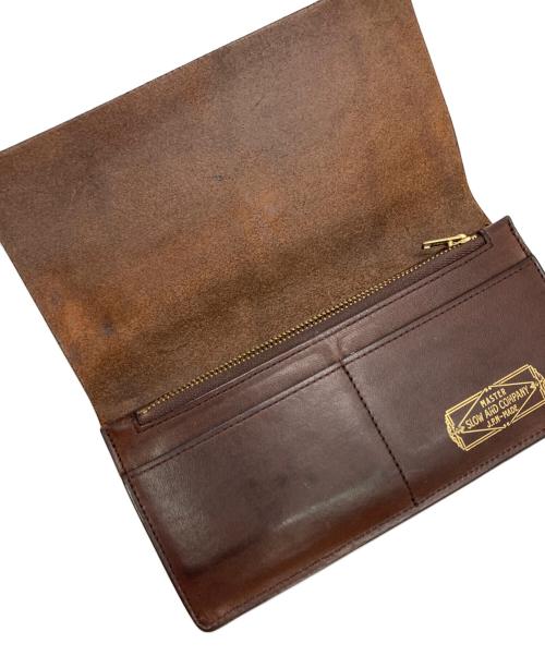 SLOW（スロウ）SLOW (スロウ) レザーロングウォレット ブラウンの古着・服飾アイテム